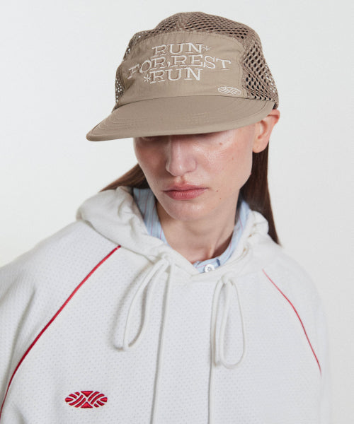 RUN FOR REST RUN MESH CAMP CAP - 3 COLORS BEIGE