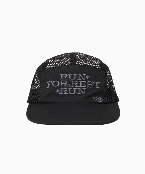 RUN FOR REST RUN MESH CAMP CAP - 3 COLORS BLACK