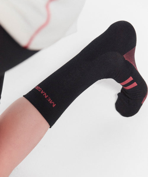 MENASOO SOFT RUNSOCKS - 2 COLORS BLACK