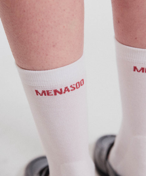 MENASOO SOFT RUNSOCKS - 2 COLORS WHITE