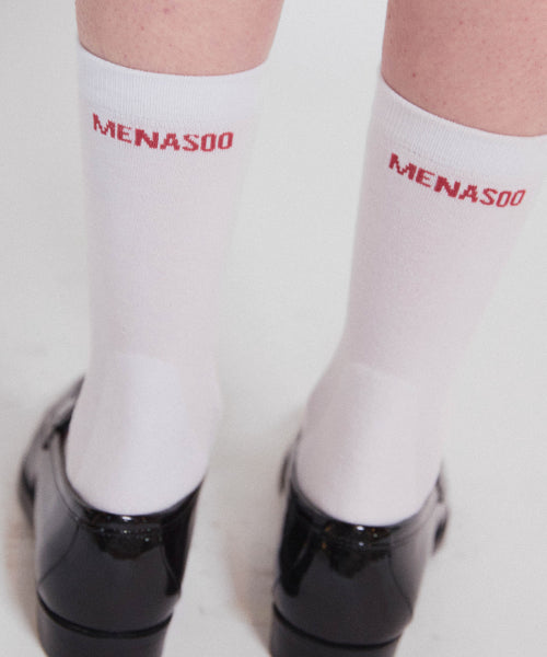 MENASOO SOFT RUNSOCKS - 2 COLORS WHITE