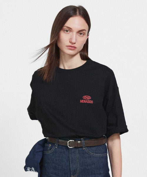 SQUARED HEARTTRACK GRAPHIC T SHIRT - 5 COLORS BLACK