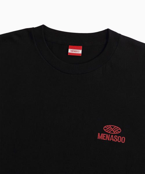 SQUARED HEARTTRACK GRAPHIC T SHIRT - 5 COLORS BLACK