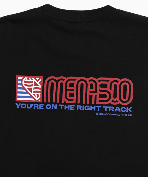 SQUARED HEARTTRACK GRAPHIC T SHIRT - 5 COLORS BLACK