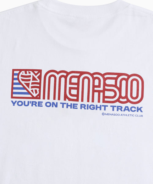 SQUARED HEARTTRACK GRAPHIC T SHIRT - 5 COLORS WHITE