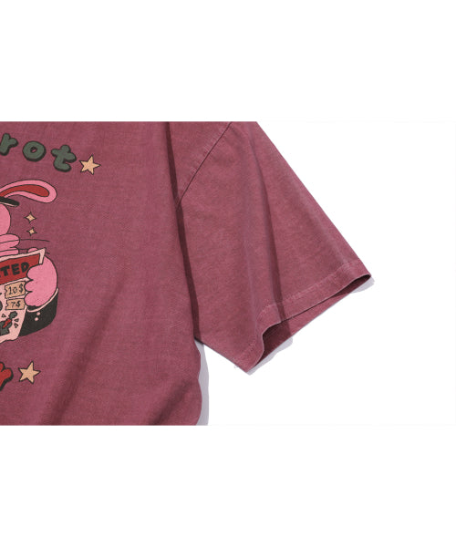 HOPPY PIGMENT SHORT SLEEVE TEE - 3 COLORS DUSTY PINK