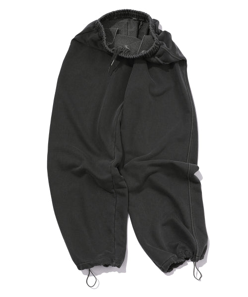 HAPPY DAY POCKET PIGMENT SWEATPANTS SMOKE BLACK