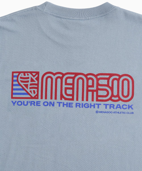 SQUARED HEARTTRACK GRAPHIC T SHIRT - 5 COLORS BLUE