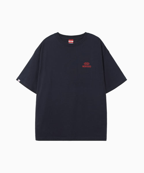 SQUARED HEARTTRACK GRAPHIC T SHIRT - 5 COLORS NAVY