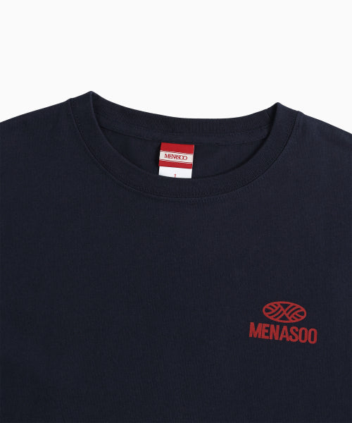 SQUARED HEARTTRACK GRAPHIC T SHIRT - 5 COLORS NAVY