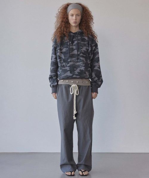 SWEETS BELLY CAMO HOODIE - 2 COLORS CHARCOAL