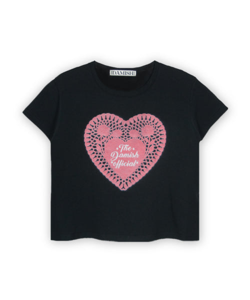 LACE T-SHIRT - 2 COLORS BLACK