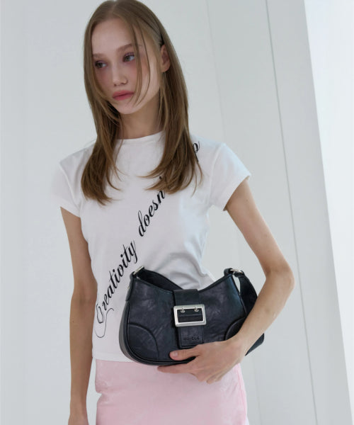 CHARLOTTE SHOULDER BAG - 5 COLORS BLACK
