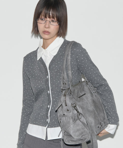 BELTED WASHED BAG F25QE990 - 5 COLORS GREY