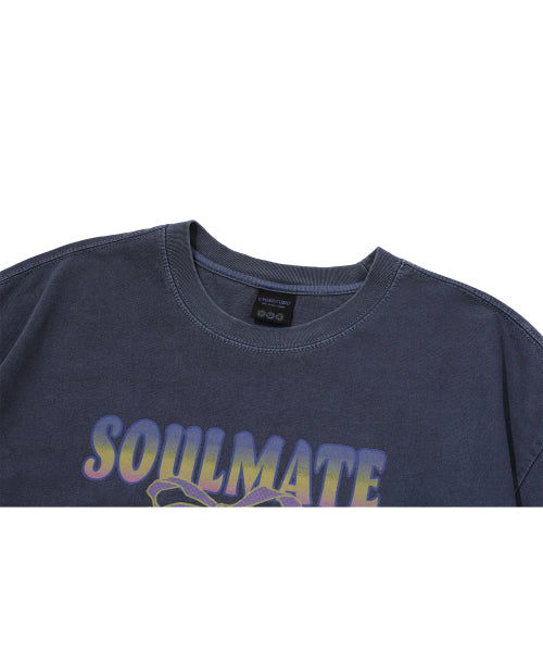 SOULMATE PIGMENT SHORT SLEEVE TEE - 2 COLORS BLUE