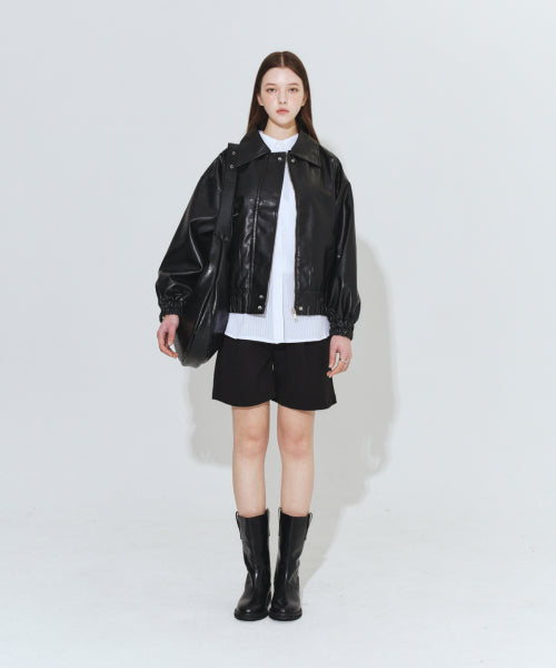 LEATHER MINI BLACK