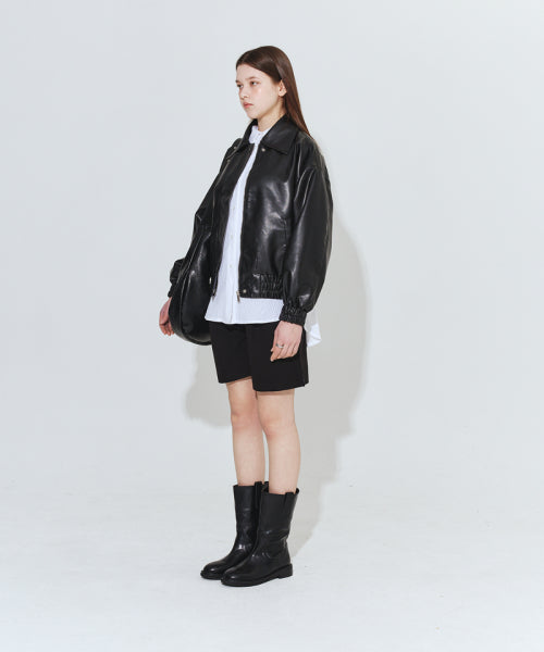LEATHER MINI BLACK