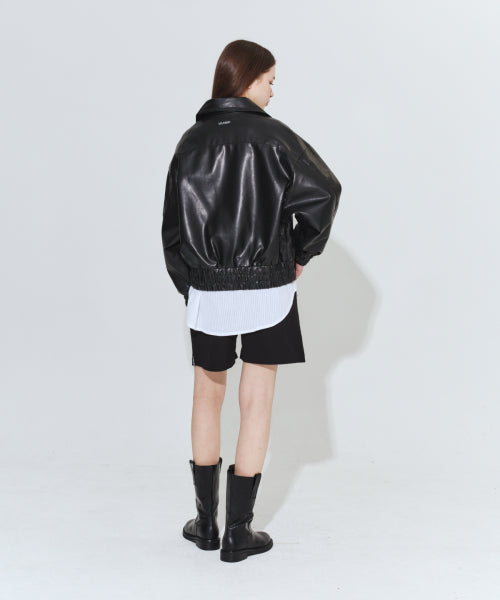 LEATHER MINI BLACK