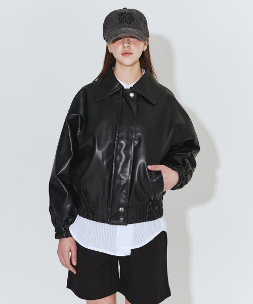 LEATHER MINI BLACK