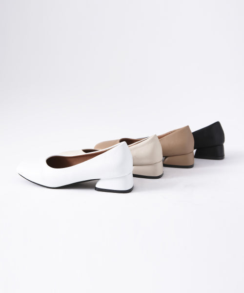 SEOA SQUARE PUMPS - 4 COLORS BLACK