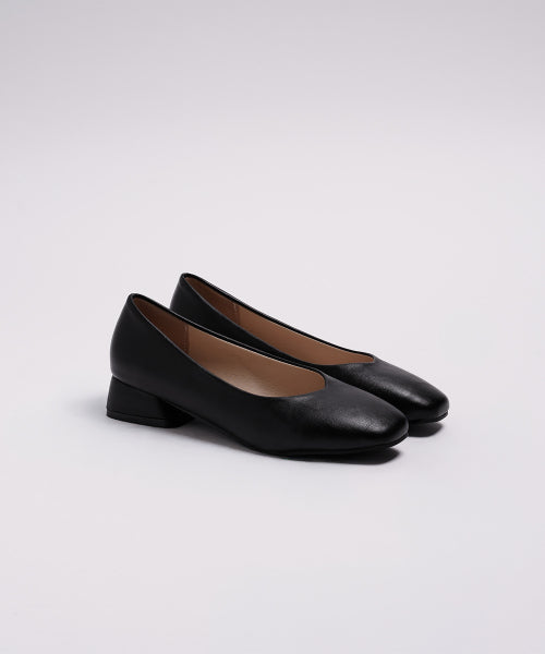 SEOA SQUARE PUMPS - 4 COLORS BLACK