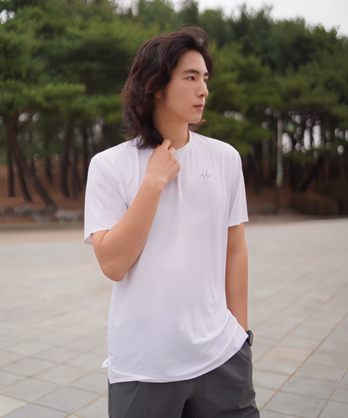 MICRO MESH PERFORMANCE RUNNING SHORT SLEEVE T-SHIRT - 6 COLORS BLACK