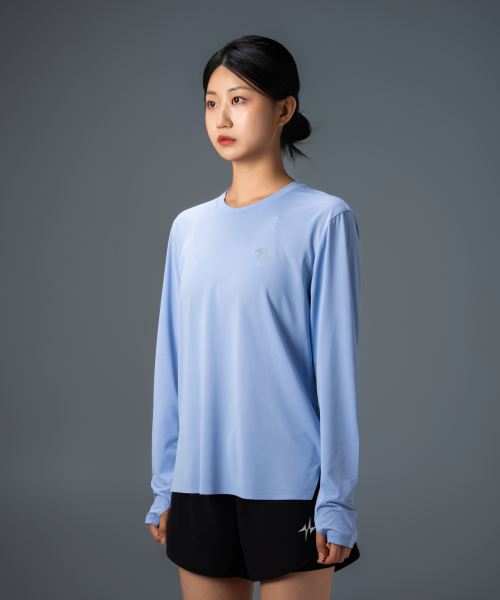 MICRO MESH PERFORMANCE RUNNING LONG SLEEVE - 6 COLORS BLACK