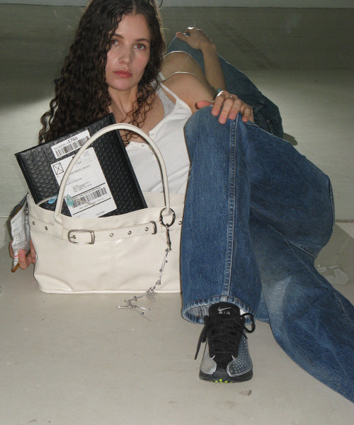 BELTED BOAT BAG (OYSTER) AS SHOWN