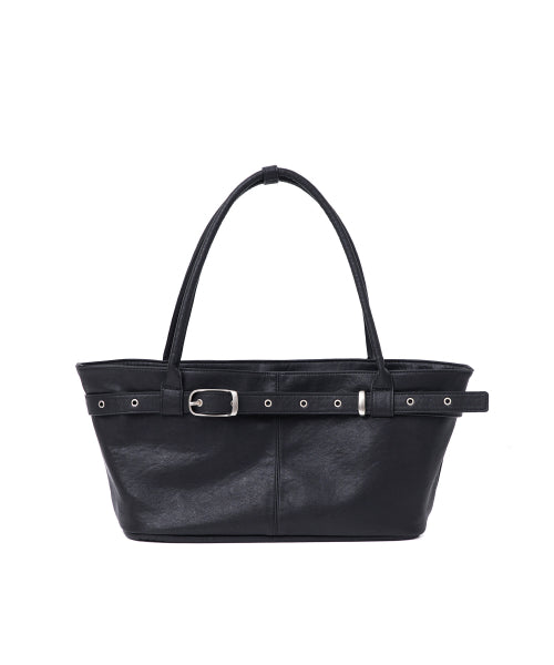 BELTED BOAT BAG (BLACK) BLACK