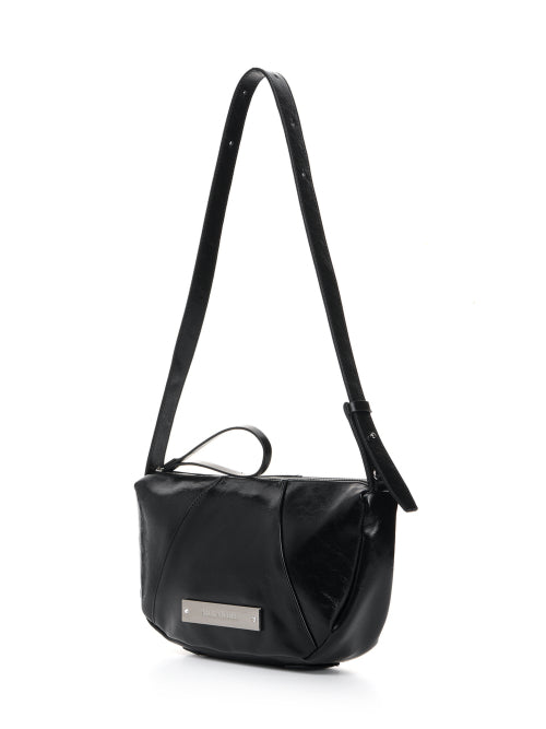CRYSTAL ROUND SHOULDER BAG #徐睿知同款! BLACK