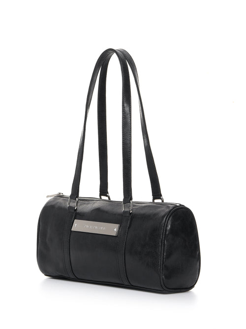 VINTAGE LEATHER CRYSTAL BOSTON BAG #徐睿知同款! - 2 COLORS CHARCOAL