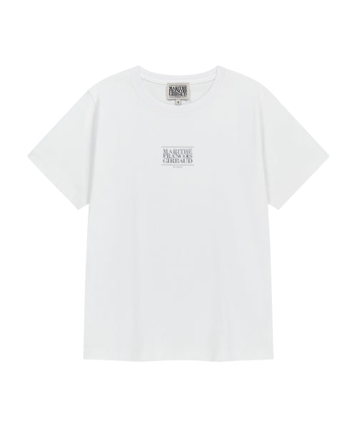 W SMALL CLASSIC LOGO TEE - 4 COLORS WHITE