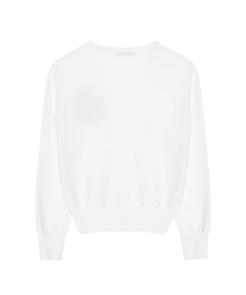 NICOLE MINI ROSE JAQUARD KNIT #徐睿知同款! - 3 COLORS IVORY