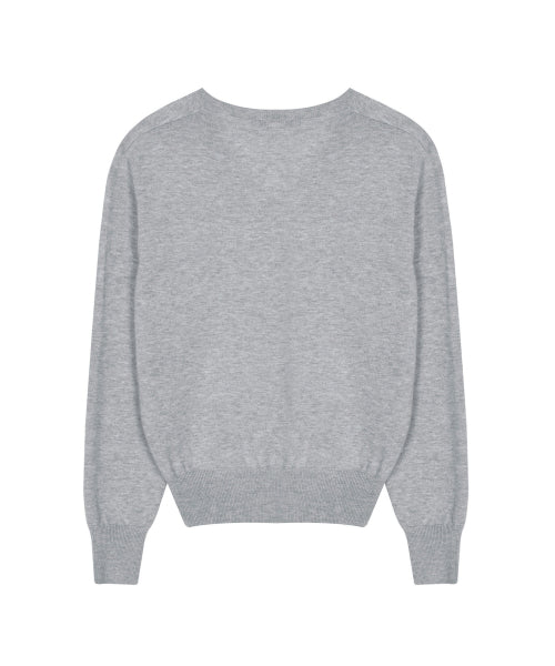 NICOLE MINI ROSE JAQUARD KNIT #徐睿知同款! - 3 COLORS GREY
