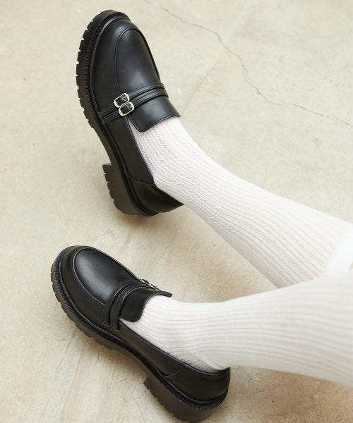 BUCKLE PLATFORM BLACK