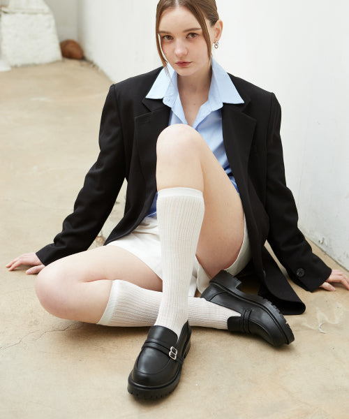 BUCKLE PLATFORM BLACK
