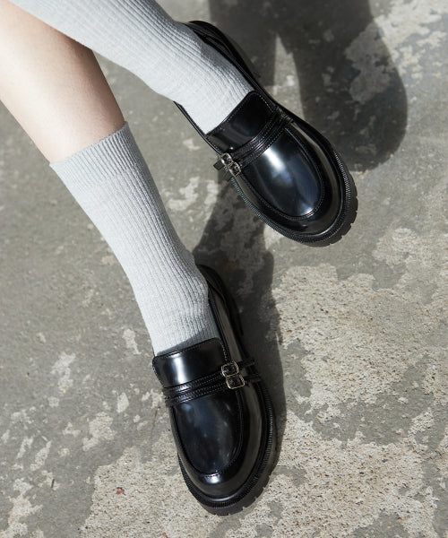 BUCKLE PLATFORM BLACK