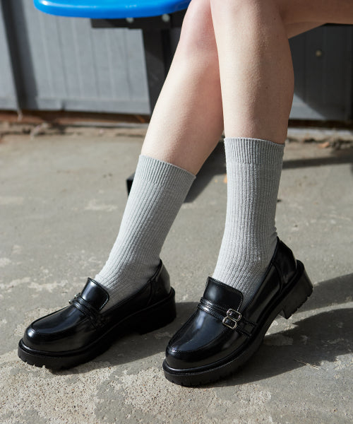 BUCKLE PLATFORM BLACK