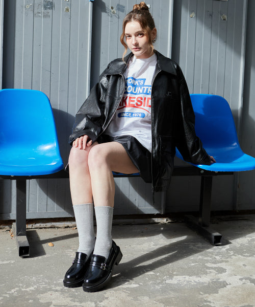 BUCKLE PLATFORM BLACK