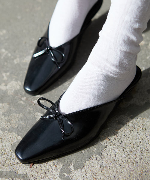RIBBON MULE EMMA BLACK
