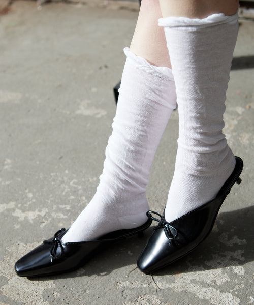RIBBON MULE EMMA BLACK