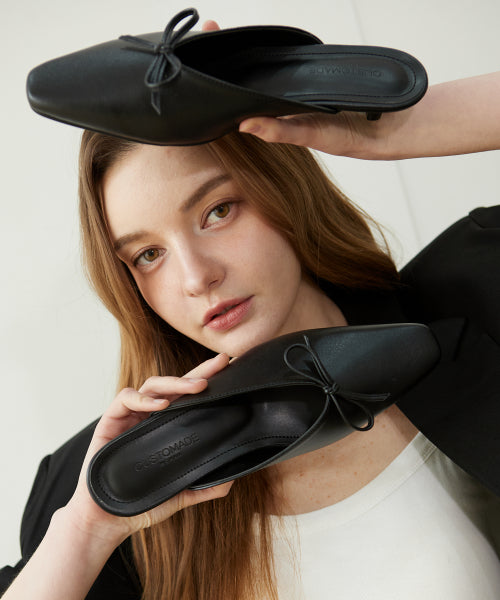 RIBBON MULE EMMA BLACK