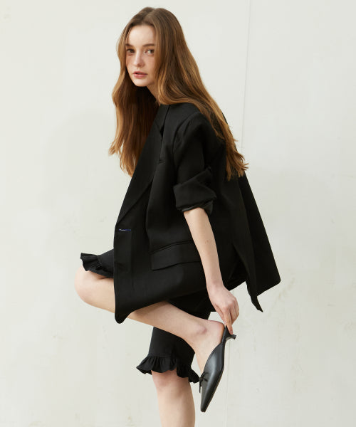 RIBBON MULE EMMA BLACK