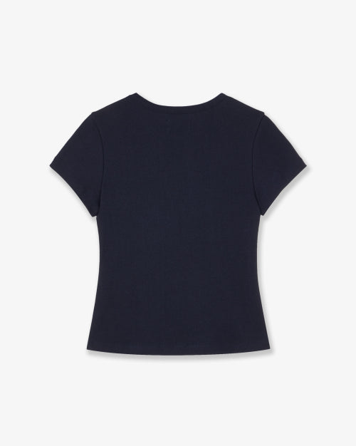 DOT SMALL LETTER TEE NAVY