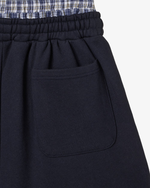TRUNK LAYERED SWEATSHORTS - 2 COLORS NAVY