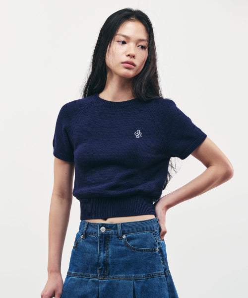 SYMBOL LOGO SHORT SLEEVE KNIT - 4 COLORS
