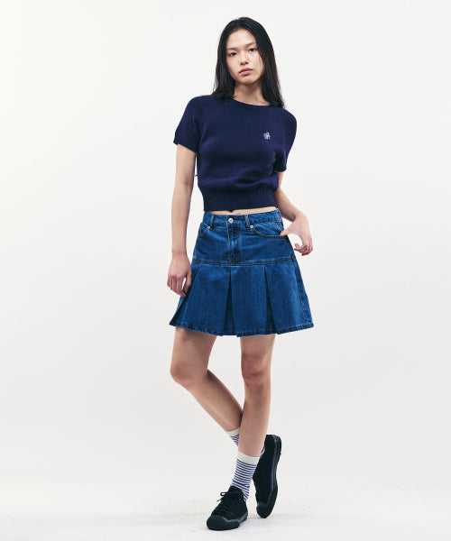 SYMBOL LOGO SHORT SLEEVE KNIT - 4 COLORS