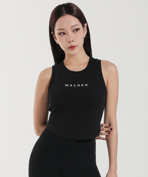 STEADY LETTERING CROP TOP - 3 COLORS BLACK