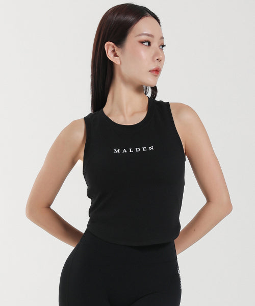 STEADY LETTERING CROP TOP - 3 COLORS BLACK