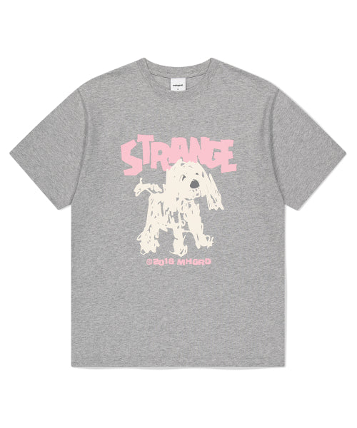 STRANGE PUPPY TEE - 5 COLORS WHITE